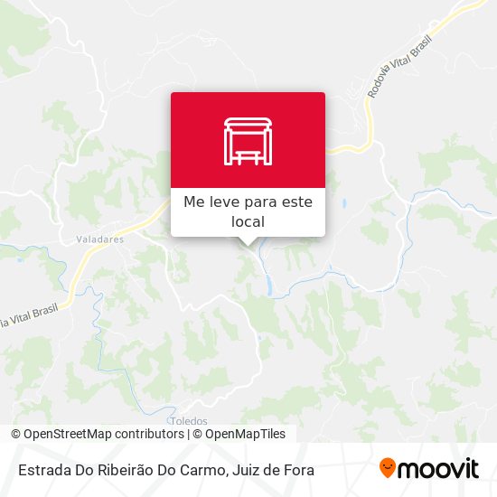 Estrada Do Ribeirão Do Carmo mapa