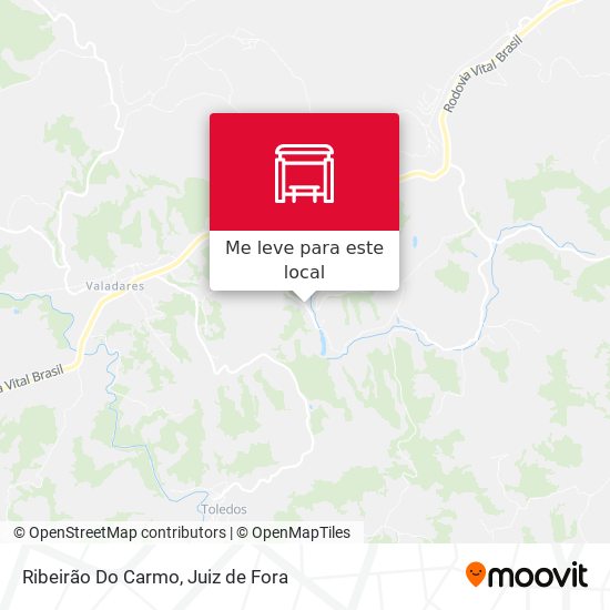 Ribeirão Do Carmo mapa