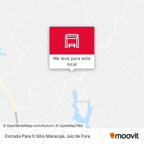 Estrada Para O Sítio Maracujá mapa