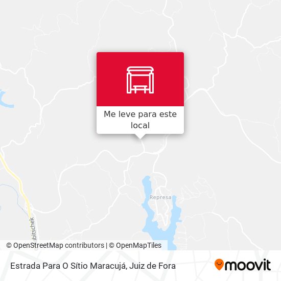 Estrada Para O Sítio Maracujá mapa