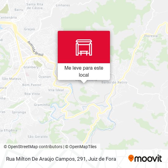Rua Milton De Araújo Campos, 291 mapa