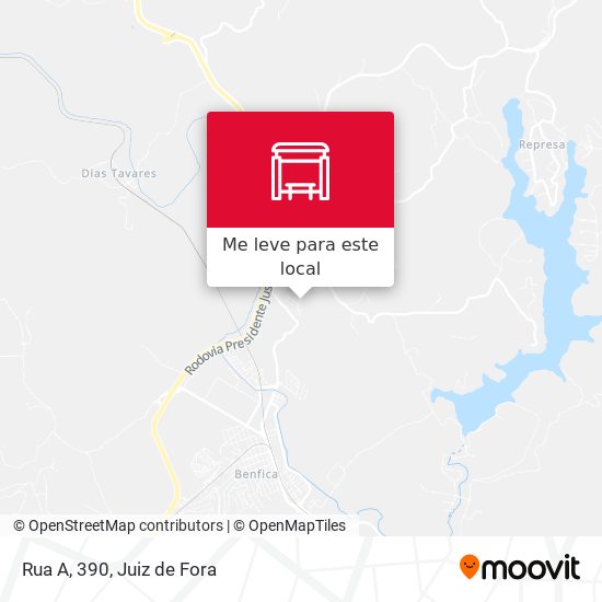 Rua A, 390 mapa