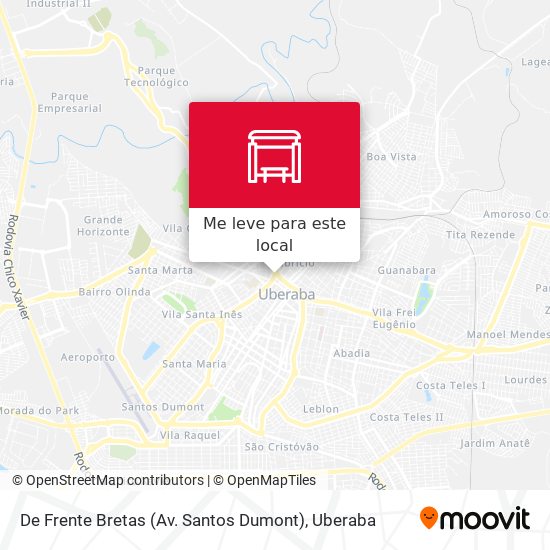 De Frente Bretas (Av. Santos Dumont) mapa