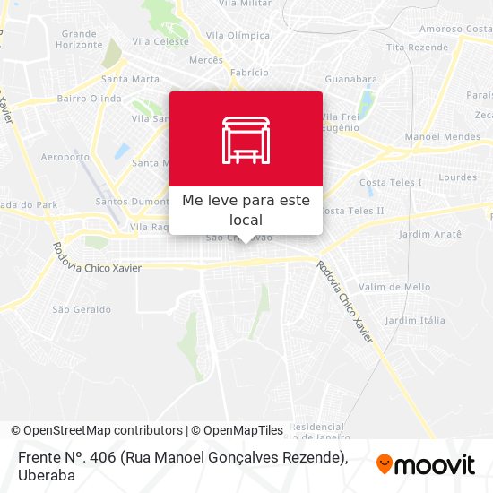 Frente Nº. 406 (Rua Manoel Gonçalves Rezende) mapa