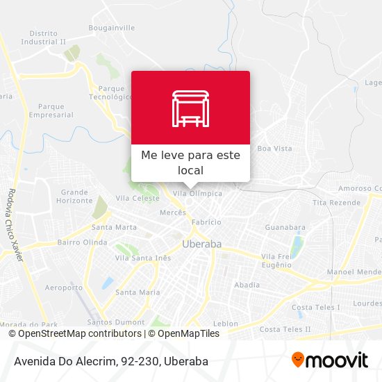 Avenida Do Alecrim, 92-230 mapa