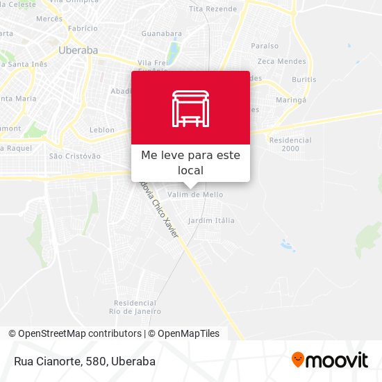Rua Cianorte, 580 mapa