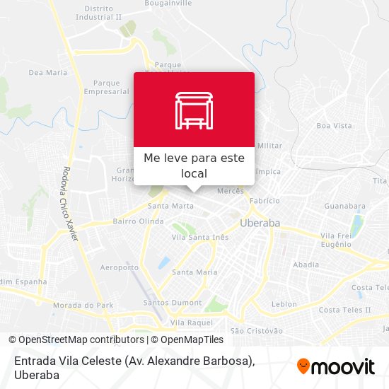 Entrada Vila Celeste (Av. Alexandre Barbosa) mapa