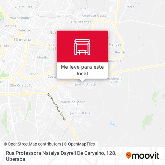 Rua Professora Natalya Dayrell De Carvalho, 128 mapa