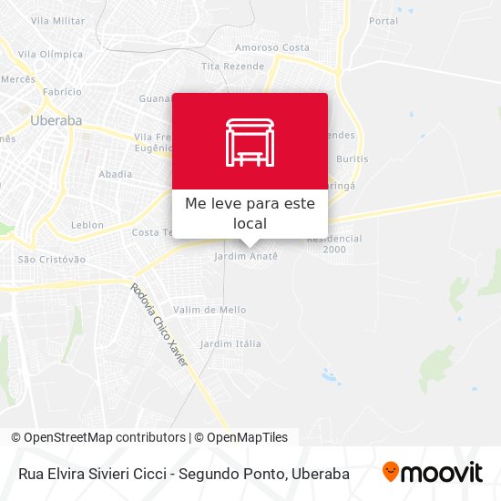 Rua Elvira Sivieri Cicci - Segundo Ponto mapa