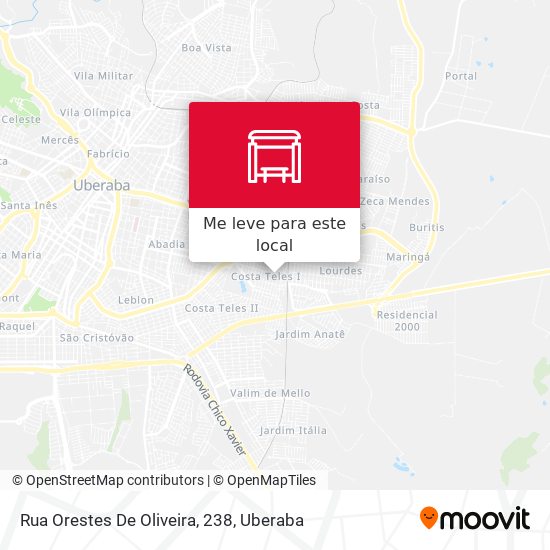 Rua Orestes De Oliveira, 238 mapa