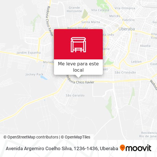 Avenida Argemiro Coelho Silva, 1236-1436 mapa