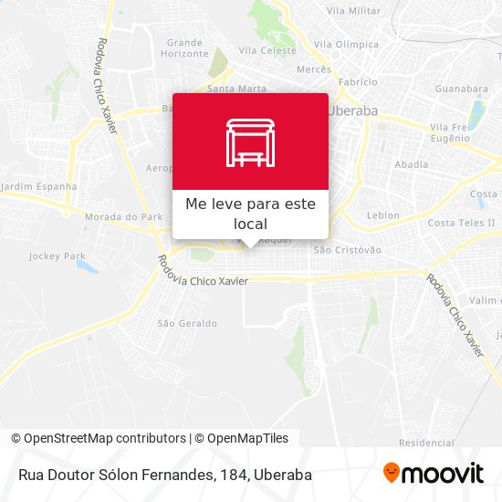 Rua Doutor Sólon Fernandes, 184 mapa