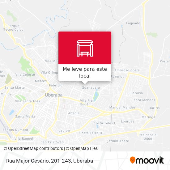 Rua Major Cesário, 201-243 mapa