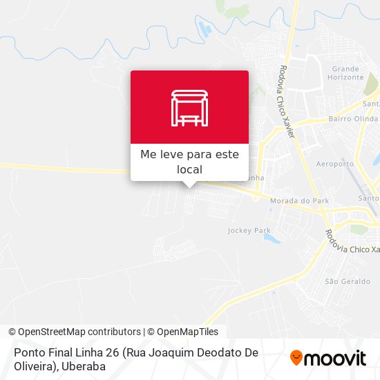 Ponto Final Linha 26 (Rua Joaquim Deodato De Oliveira) mapa