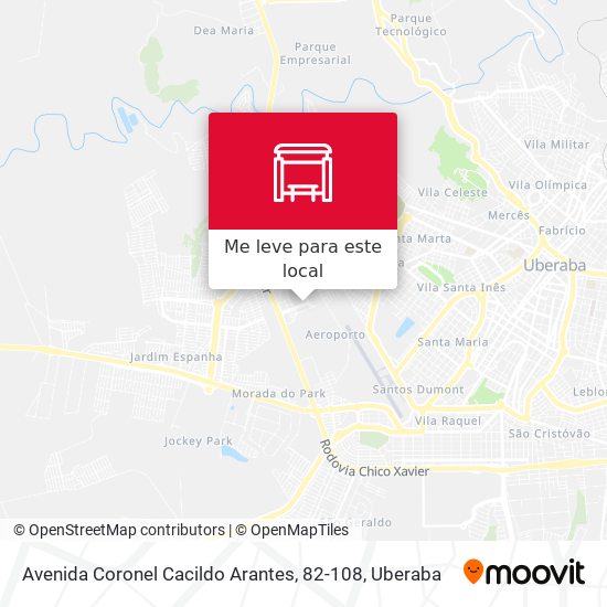 Avenida Coronel Cacildo Arantes, 82-108 mapa
