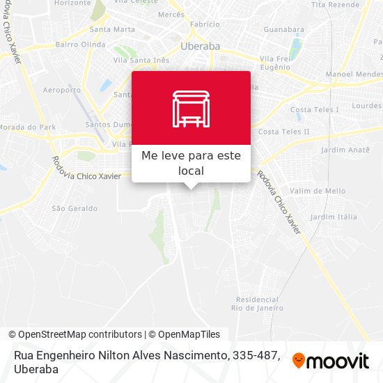 Rua Engenheiro Nilton Alves Nascimento, 335-487 mapa