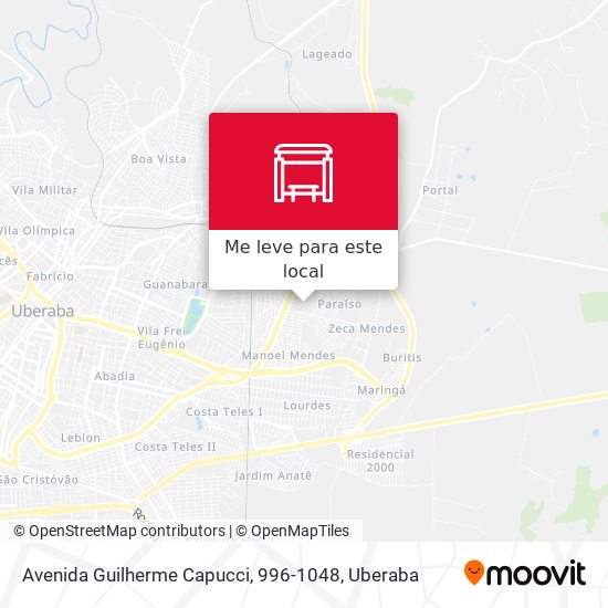 Avenida Guilherme Capucci, 996-1048 mapa