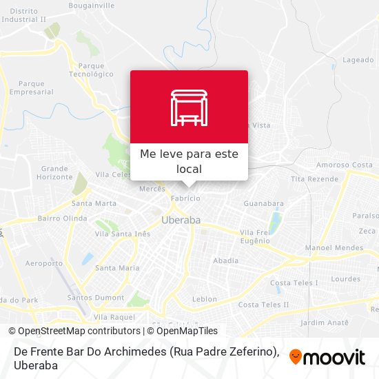 De Frente Bar Do Archimedes (Rua Padre Zeferino) mapa