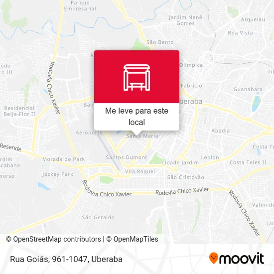 Rua Goiás, 961-1047 mapa