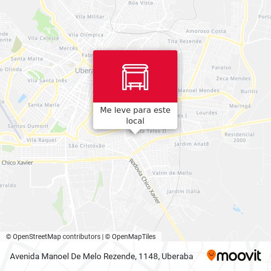 Avenida Manoel De Melo Rezende, 1148 mapa