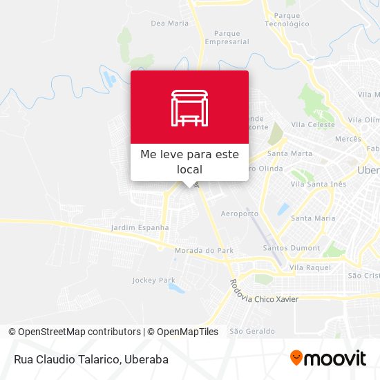 Rua Claudio Talarico mapa