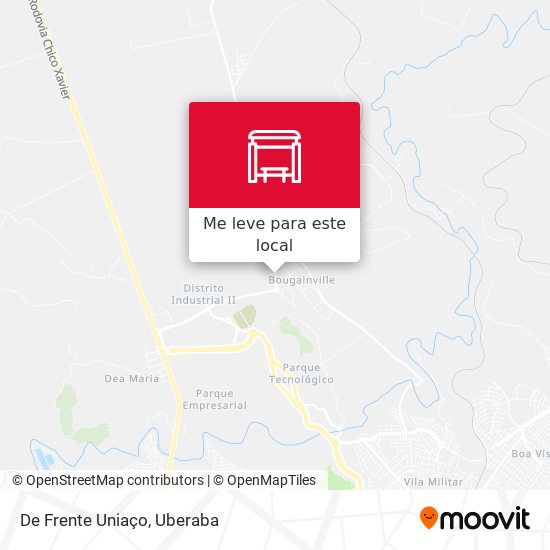 De Frente Uniaço mapa