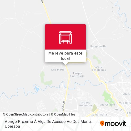 Abrigo Próximo À Alça De Acesso Ao Dea Maria mapa