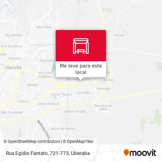 Rua Egídio Fantato, 721-773 mapa