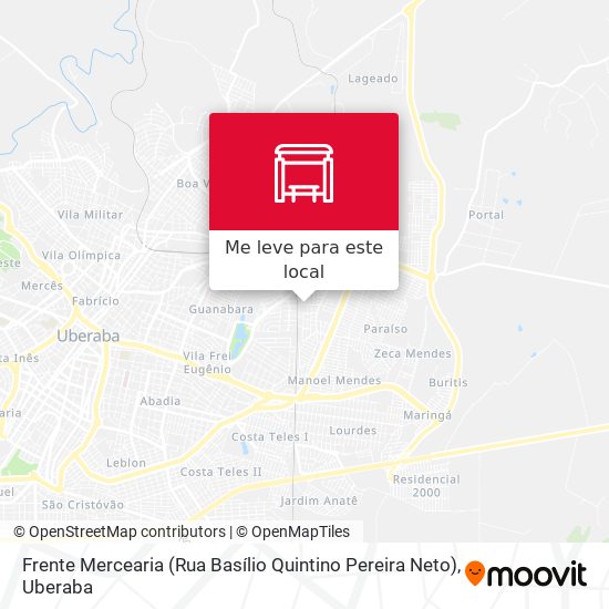 Frente Mercearia (Rua Basílio Quintino Pereira Neto) mapa