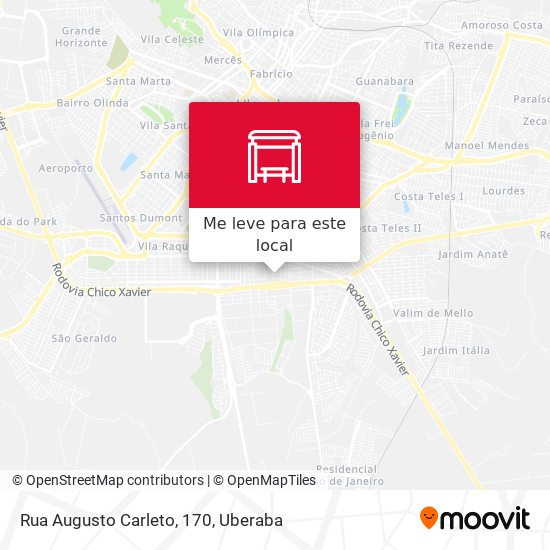Rua Augusto Carleto, 170 mapa