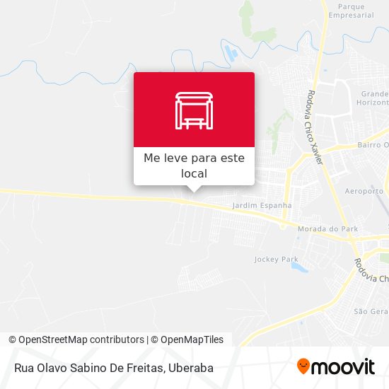 Rua Olavo Sabino De Freitas mapa