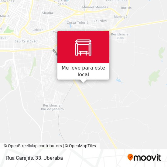 Rua Carajás, 33 mapa