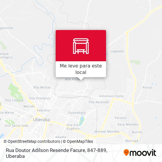 Rua Doutor Adílson Resende Facure, 847-889 mapa