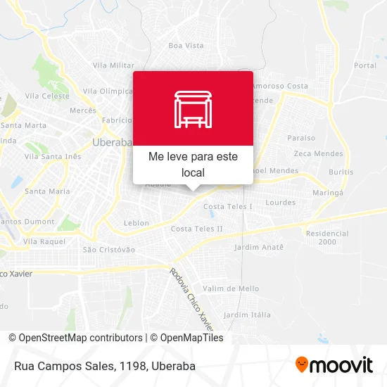 Rua Campos Sales, 1198 mapa