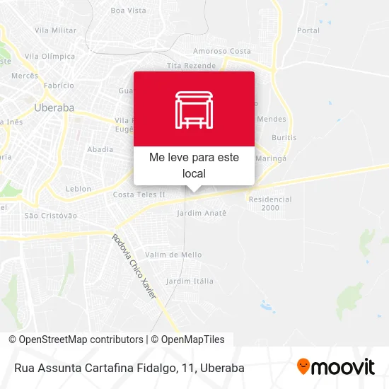 Rua Assunta Cartafina Fidalgo, 11 mapa