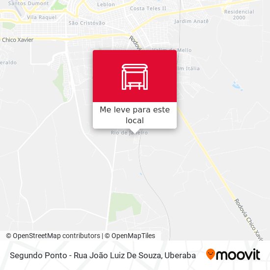 Segundo Ponto - Rua João Luiz De Souza mapa