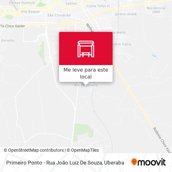 Primeiro Ponto - Rua João Luiz De Souza mapa