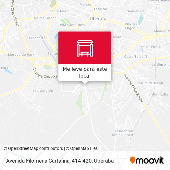 Avenida Filomena Cartafina, 414-420 mapa