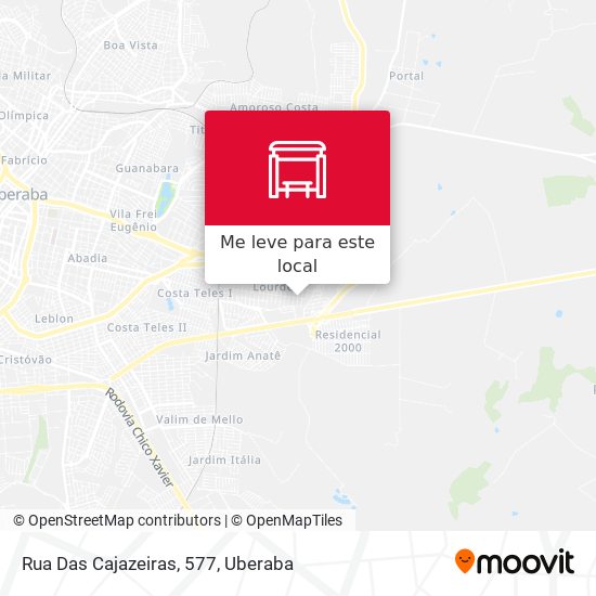 Rua Das Cajazeiras, 577 mapa