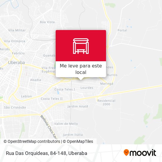 Rua Das Orquídeas, 84-148 mapa