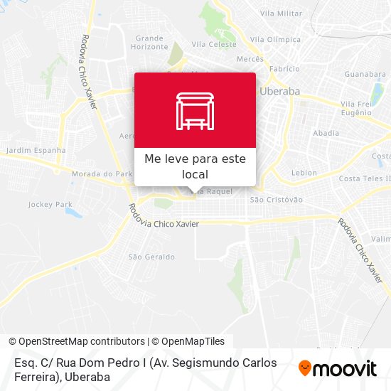 Esq. C/ Rua Dom Pedro I (Av. Segismundo Carlos Ferreira) mapa