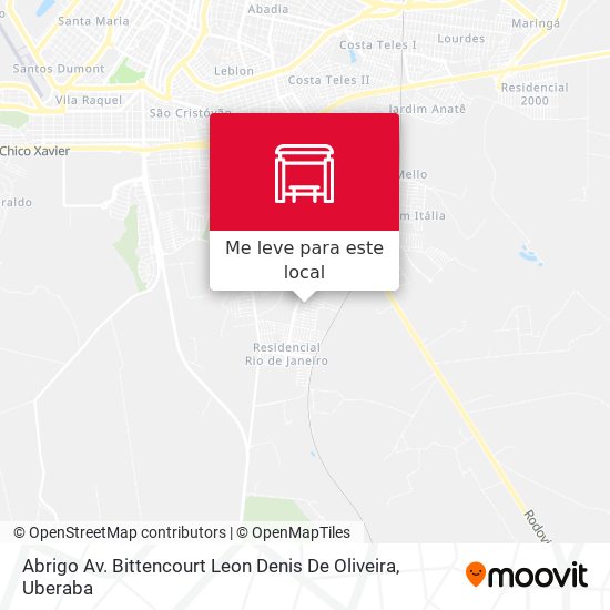 Abrigo Av. Bittencourt Leon Denis De Oliveira mapa