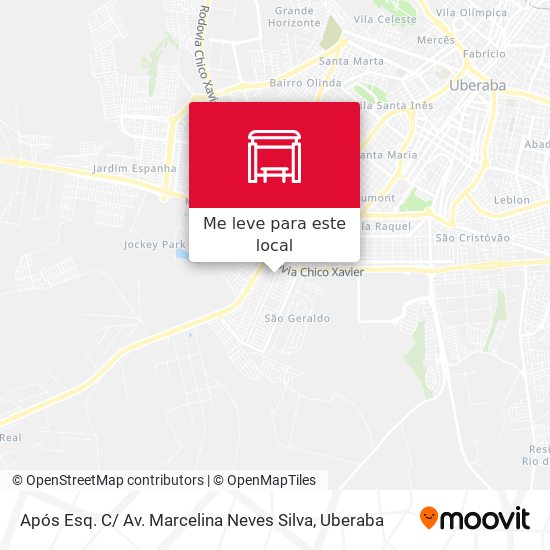 Após Esq. C/ Av. Marcelina Neves Silva mapa