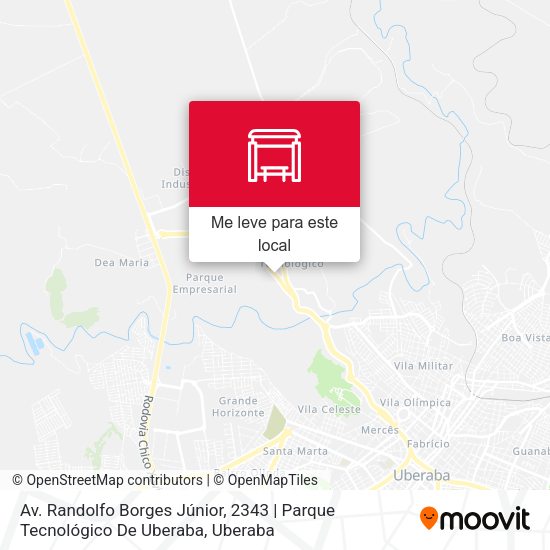 Av. Randolfo Borges Júnior, 2343 | Parque Tecnológico De Uberaba mapa