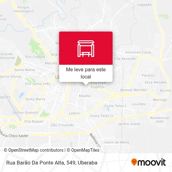 Rua Barão Da Ponte Alta, 549 mapa