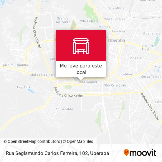 Rua Segismundo Carlos Ferreira, 102 mapa