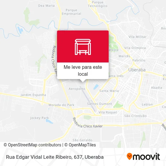 Rua Edgar Vidal Leite Ribeiro, 637 mapa