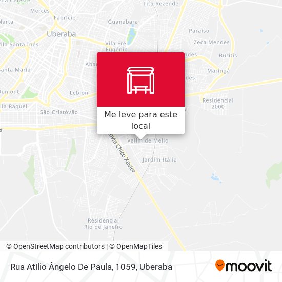 Rua Atílio Ângelo De Paula, 1059 mapa