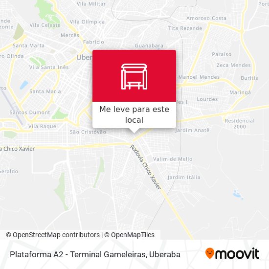 Plataforma A2 - Terminal Gameleiras mapa