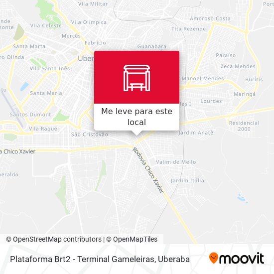 Plataforma Brt2 - Terminal Gameleiras mapa